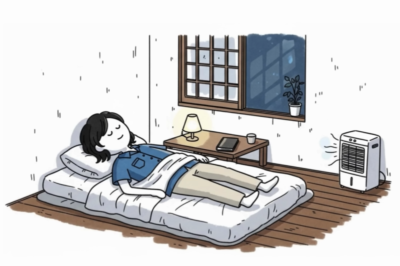 quarto japones dormir bem