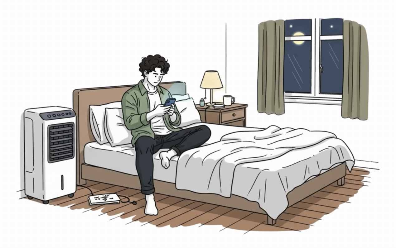 telemóvel antes de dormir