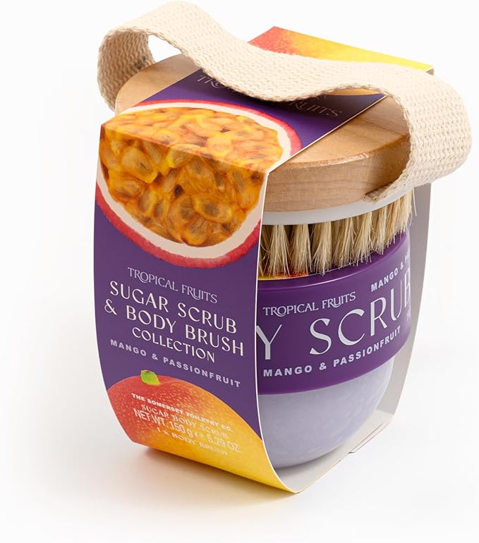 esfoliante de corpo tropical presente mulher